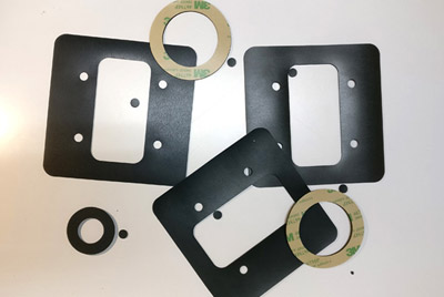 Gaskets with and without Adhesive